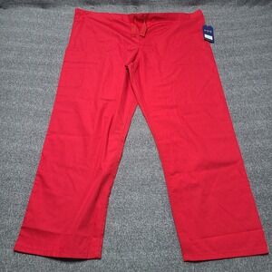 Cherokee Uniforms Scrub Pants Red XL Unisex Fit Style 4100 Drawstring Cargo